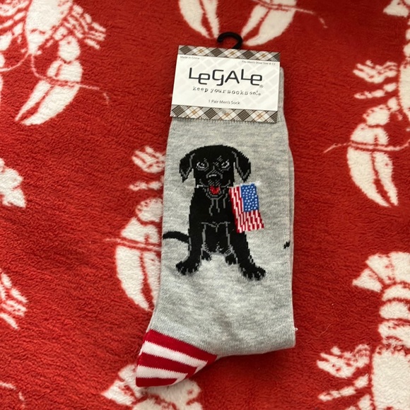 legale Other - Black dog american flag socks NWT